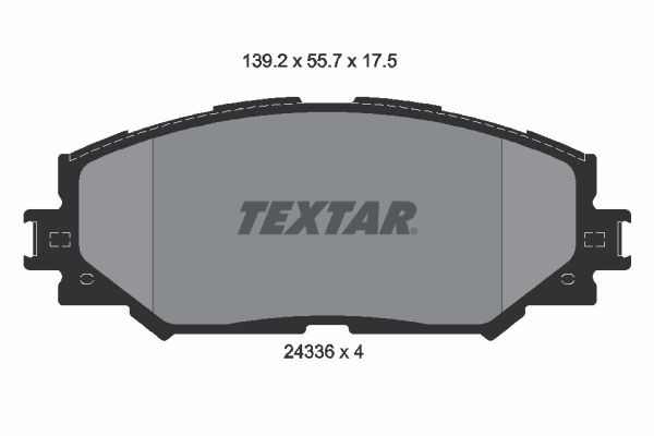 Bremsbelagsatz Vorne Akebono-System FüR Lexus HS Anf10 Trezia Toyota Ab 08->-image