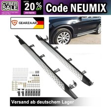 Alu Flankenschutz Trittbretter für BMW X3 F25 2010-2017 Schweller Silver