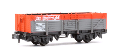 Peco NR11R Railfreight offener Waggon, BR rot/grau, 15ft Radstand Nr.110264 | Zustand: New