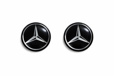 2x 14mm Mercedes Benz Logo Stern Emblem Autoschlüssel Aufkleber Epoxy Sticker