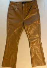 498 Citizens Of Humanity  Lilah  Recycled Leather Bootcut Pants in Camel Sz 26