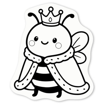 Aufkleber Sticker ''Bienenkönigin'' (DW057037)