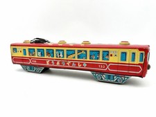 Vintage Japan Tin Litho Animal Passenger Train Car 123 Non Working