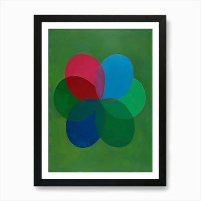 ''Drei Kreise'' 1 Kunstdruck gerahmt Wandbild Poster Leinwanddruck Bild