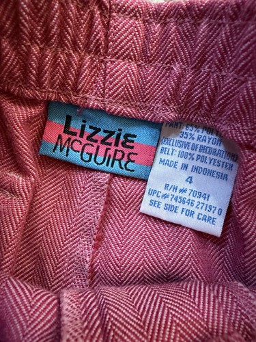 Vintage Lizzie McGuire Outfit Lot Disney Channel Y2K Hilary Duff 4/5 Pants Shirt - Photo 9/10
