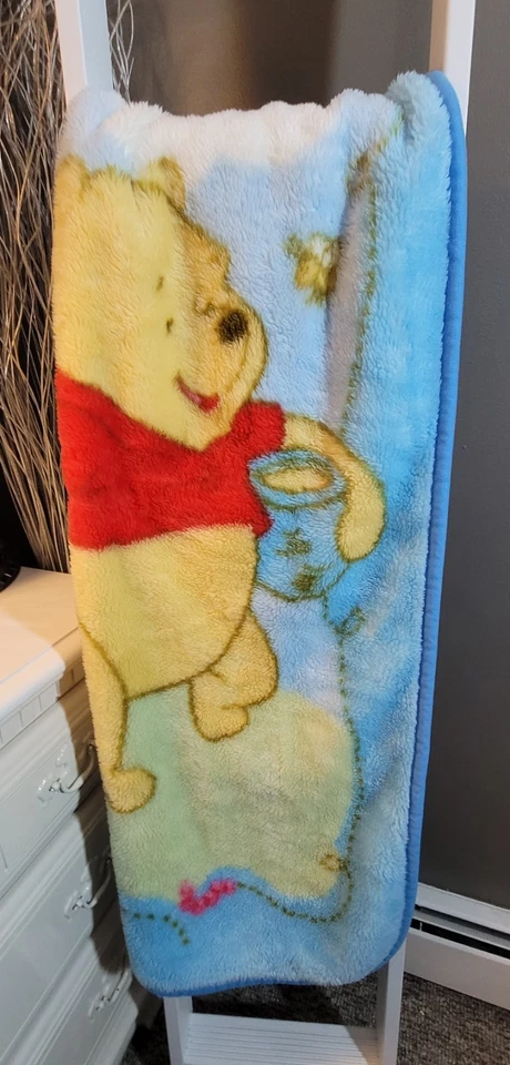 Manta de cuna suave de 2 lados para bebé Disney Winnie the Pooh and Piglet Foto 2 de 4