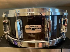  YAMAHA 1983 RECORDING CUSTOM 5X14 SNARE DRUM Dark Brown Stain -RARE FINISH!!!