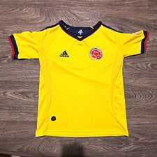 adidas Colombia National Team Soccer Jersey Yellow Blue Red Youth Size 14