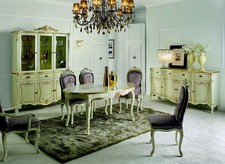 Italienische Möbel Luxus Esstisch Esszimmer Holz Möbel Klassisches Stil Heller