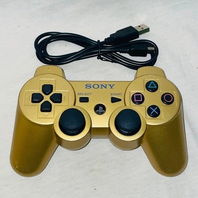 1 x Gold Wireless Bluetooth Video Game Controller Pad For Sony PS3