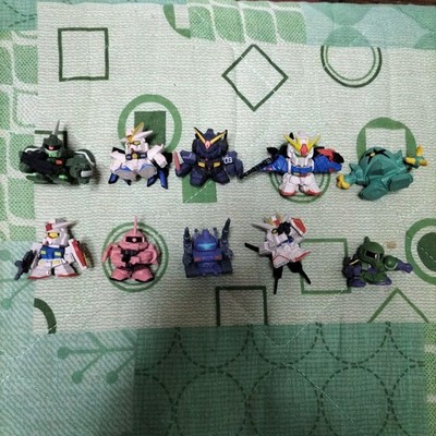 Bandai Gundam SD Gashapon Capsule Figuren 10 Stück Full Color Set Sammlung