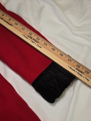 Vtg Trilogi Collection Girls 6 Red Wool Blend Winter Coat Black Velvet Formal - Picture 11 of 13