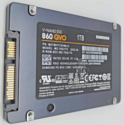 1TB Samsung MZ76Q1T0 860 QVO V-NAND 7mm 2,5'' SATA SSD Solid State Drive