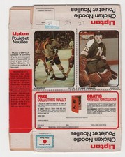 KEN HODGE  CESARE MANIAGO  1974-75 LIPTON SOUP UNCUT BOX NO 28-27   89829