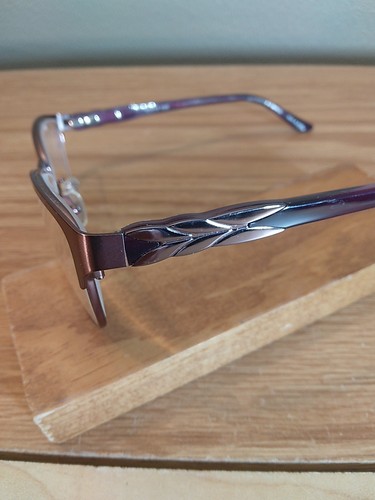 Monturas de gafas Karen Kane Xanadu solo para mujer rosa medio borde ojo de gato 53-16-135 - Imagen 8 de 9