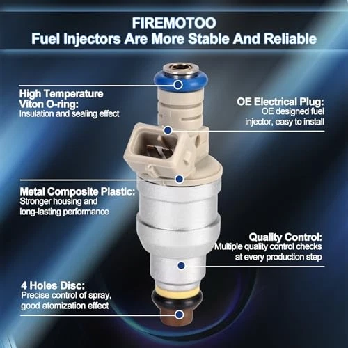 Fuel Injector 4 Holes Replacement for Mazda B2500 2.5L 1998–2001 Foto 2 de 4