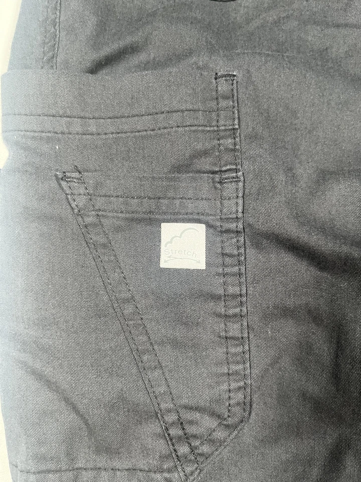 Pantalones elásticos Butter-Soft XLT negros exfoliantes cargo cintura elástica 15850SR Foto 4 de 4