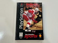 NHL Faceoff Long Box (PlayStation PS1) CIB Complete in Box w Manual, Reg Card EX