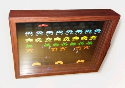 Artovision Galaxian Galaga 3D Shadow Box Art  Retro Video Game Art Atari Retro