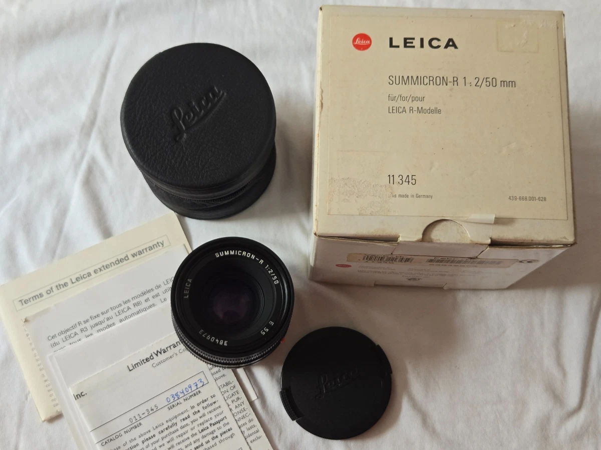 Leica SUMMICRON-R 50mm Focal Camera Lenses for sale | eBay