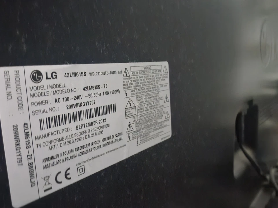 LG tv 42 pollici – Tv Led Cinema 3D - Immagine 2 di 2