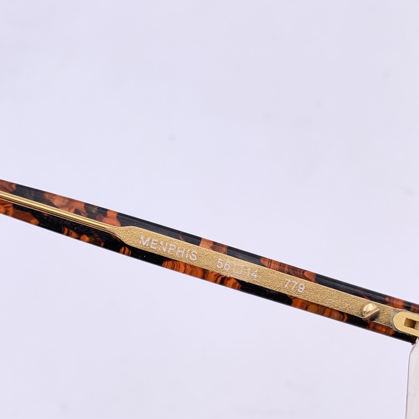 Occhiali da sole vintage Menphis marroni Yves Saint Laurent 56 14 135mm