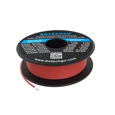 18 Gauge Silicone Wire Spool 250 ft Red Flexible 18 AWG Stranded Tinned Coppe...