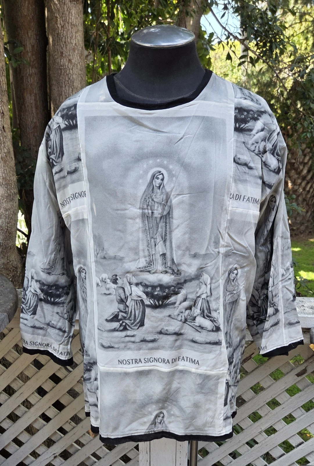 Dolce Gabbana — Dolce & Gabbana 2013 Nostra Signora Di Fatima Shirt IT 52 Sz XL