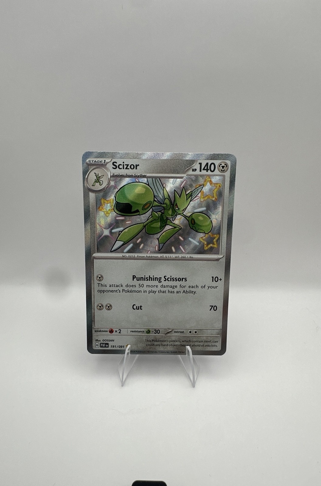 Scizor 191/091 SV: Paldean Fates Holo