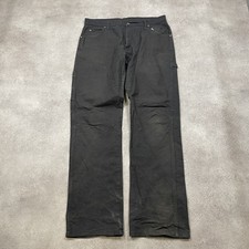 Dickies Carpenter Trousers Mens 40" Relaxed Fit Workwear Vomtage Pants, Black