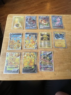 Pokemon TCG 10-Card Lot Foil English V V-UNION GX EX Lapras Eevee Mew