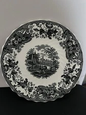 Vintage Copeland Spode "May Black" Transferware Plate 9”