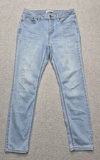 LC Lauren Conrad Skinny Jeans Womens 8 Light Wash Blue Stretch Denim Pants 30x28