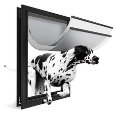 Extra Large Dog Door for Exterior Doors, Heavy Duty Aluminum Doggy Door for E...