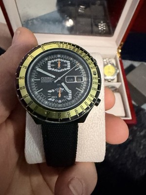 Rare Citizen 67-9178 'Spaceman' Chronograph 23J Automatic 8110A | eBay