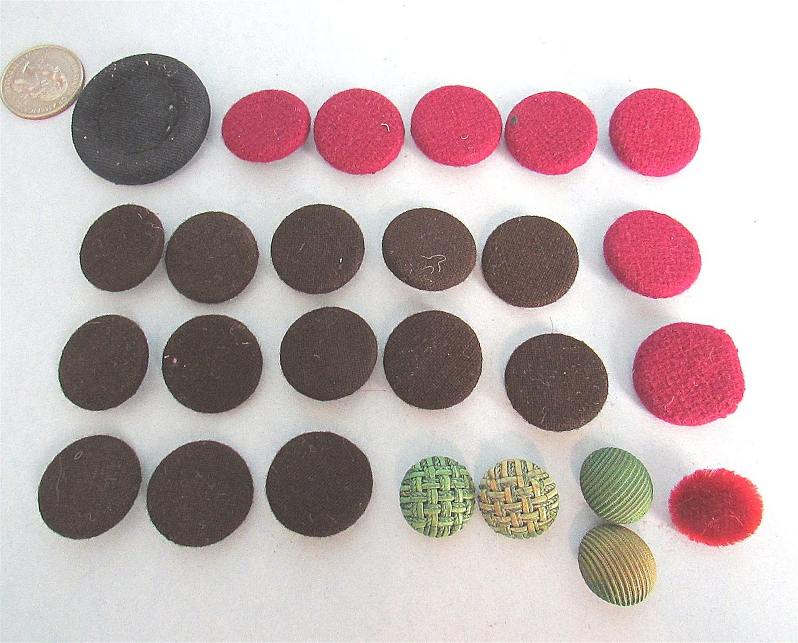 30 BUTTON Fabric Pad Back 4 on Le Chic Card Vintage