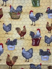 Chicken Fabric Mary Lake-Thompson 12C81 Rober...