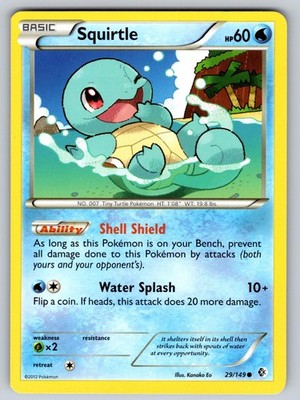Squirtle 29/149 Common Boundaries Crossed Pokemon Lightly Played