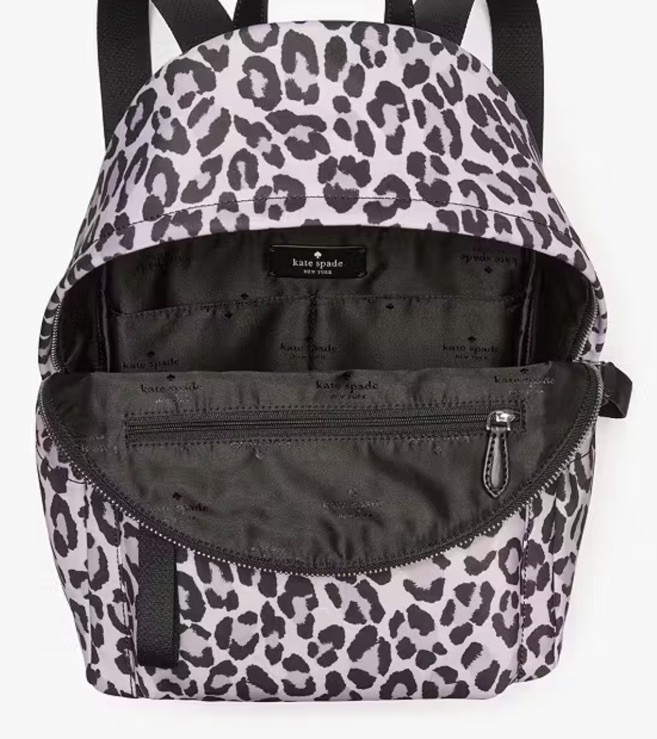 Kate Spade Chelsea Spotted Leopard Medium Backpack Violet  display picture 3