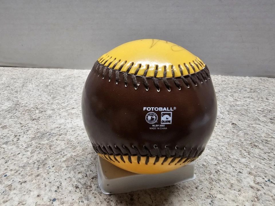 Phil Nevin San Diego Padres MLB Autographed Baseball 2002 Fotoball No COA  - Image 4 of 4