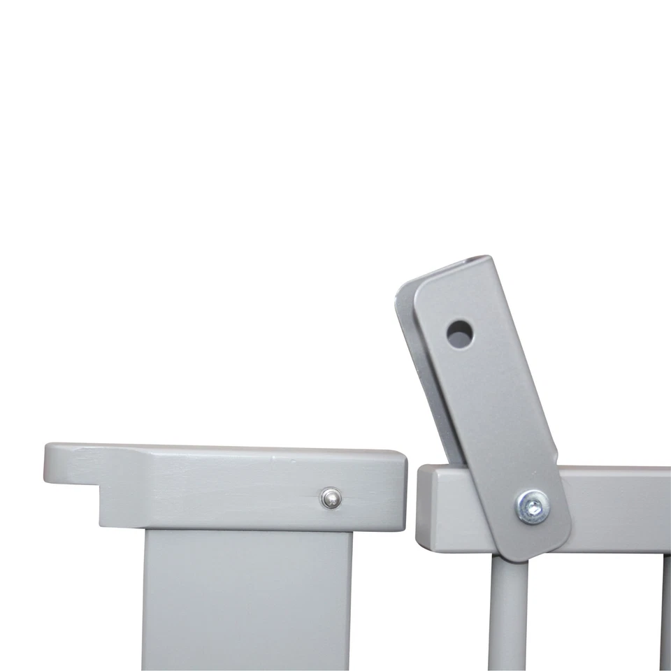 Absperrgitter Türschutzgitter Treppenschutzgitter 117 bis 363 cm massiv weiß - Bild 2 von 3