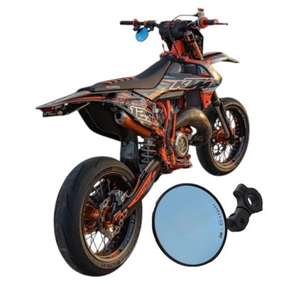 Spiegel Supermoto Enduro FAR Lenkerspiegel Universal L/R für 22 28 mm E-geprüft