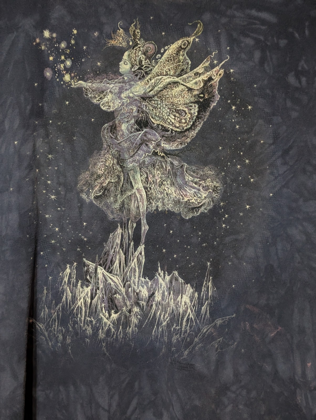 The Mountain Mens T-shirt Vintage Blue Ballerina Fairy Defective 2XL #6522