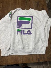 Rare Vintage 90  s FILA Sportswear Crewneck Sweater Pullover Size Medium READ