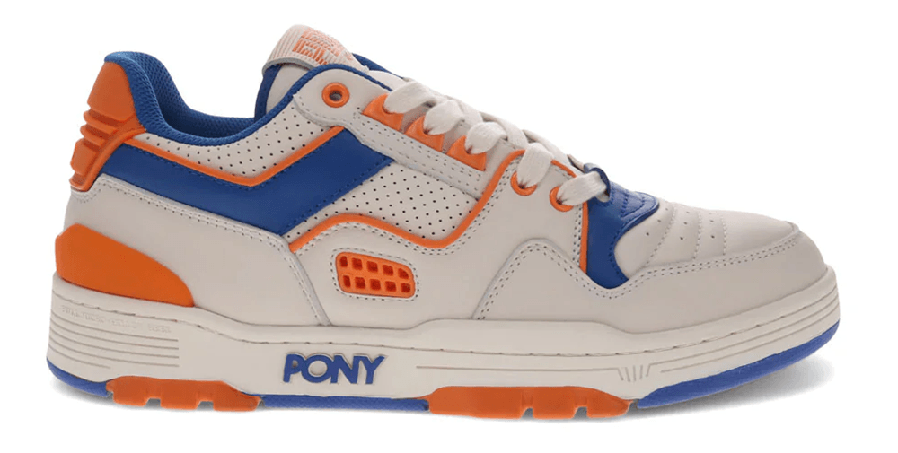 Scarpe da basket Pony uomo M100 LOW [bianco sporco blu arancione] 55020009