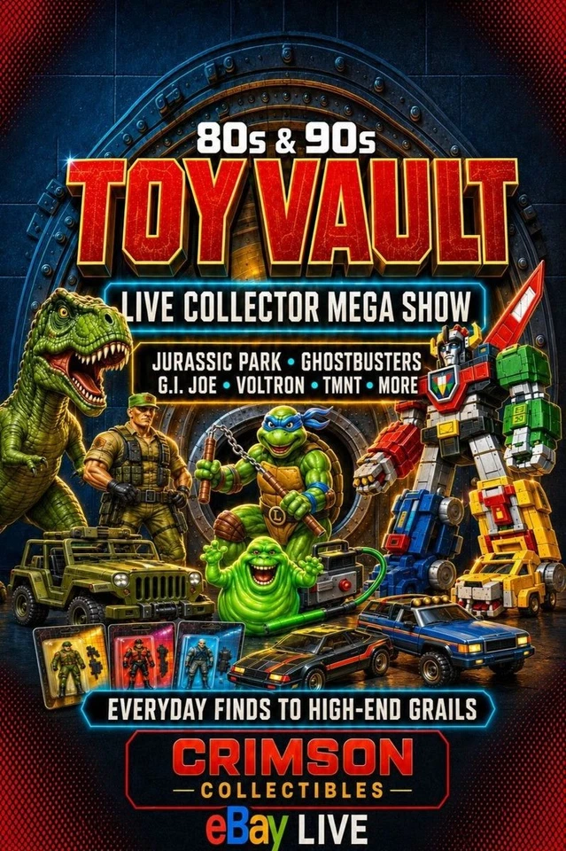 🔥 80s & 90s Toy Vault! TMNT, GI Joe, Ghostbusters Jurassic Park & More!