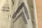 USMC Marine US Post-WW2 Korea Chevrons Stenciled P-47 HBT Combat Fatigue Shirt — photo 7