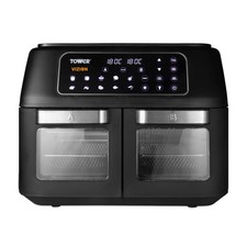 Tower Dual Compartment Air Fryer Oven, Vortx Vizion, 11L, T17102, Black