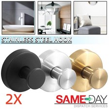 2X Strong Vacuum Hooks Suction Cup Hook Shower Towel-Holder for Bathroom Kitchen