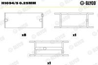 Glyco Kurbelwellenlager FüR Renault Master II Kasten FD 2.8 Dti JD TXX 2.5 D